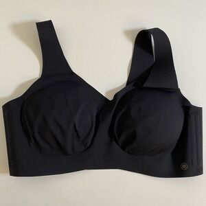 HoneyLove V Neck Bra Black Wireless Pullover Removable Pads‎ Women's 1X